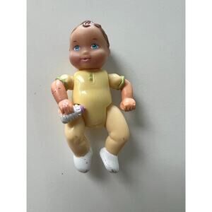 Fisher-Price Loving Family Sweet Sounds Baby Infant Toy Doll Yellow Onesie